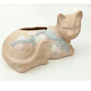 VTG Rosenthal Netter‎ Cat Ceramic Planter 1980's Collectible